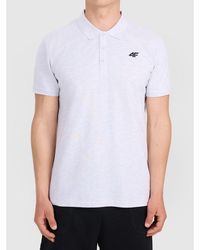 4F - Cotton Short Sleeve Polo Shirt - Lyst