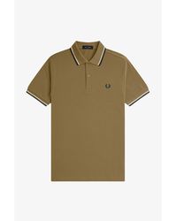Fred Perry - Short Sleeve Twin Tipped Polo Shirt - Lyst