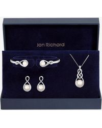 Jon Richard - Pearl And Crystal Infinity Trio Set - Lyst