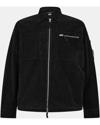 C.P. Company - Corduroy Long Sleeve Zip Overshirt - Lyst