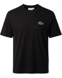 Lacoste - Loose-Fit Heavy Cotton Badge T-Shirt - Lyst
