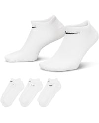 Nike - 3 Pack No Show Socks - Lyst