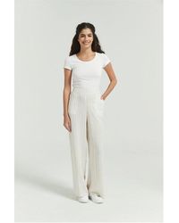 Be You - Linen Wide Leg Trousers - Lyst