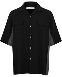 Undercover - Contrast Short Sleeve Patterned Shirt - Lyst