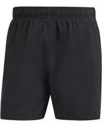 adidas - Solid Clx Short-length Swim Shorts - Lyst