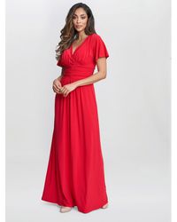 Gina Bacconi - Elena Jersey Maxi A-Line Dress - Lyst