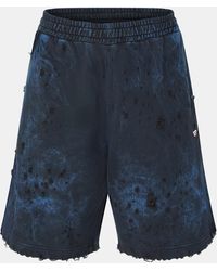 DIESEL - Extreme Distressed Acid Wash Shorts - Lyst