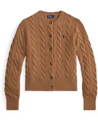 Polo Ralph Lauren - Cable Knit Cardigan - Lyst