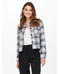 ONLY - Lou Check Shacket - Lyst