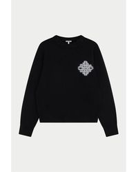 The Couture Club - Fluffy Oversized-Fit Crew-Neck Jumper - Lyst