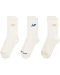 New Balance - Everyday Crew Socks 3-Pack Adults - Lyst