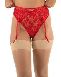 Playful Promises - Eva Graphic Embroidery Suspender - Lyst