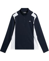 J.Lindeberg - Lukas Quarter-Zip Pullover Jumper - Lyst