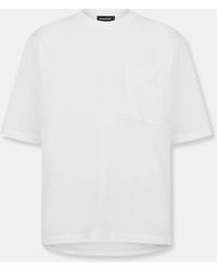 DSquared² - Dsq Bk Logo Oversized T-Shirt - Lyst