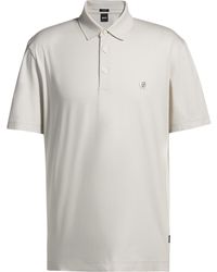 BOSS - Parris Polo Signature Monogram Shirt - Lyst