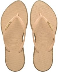 Havaianas - Slim Point Glitter Flip Flops - Lyst