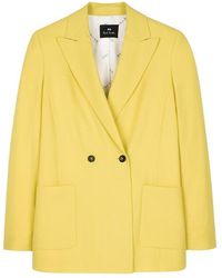 PS by Paul Smith - Wool-hopsack Double-breasted Blazer - Lyst