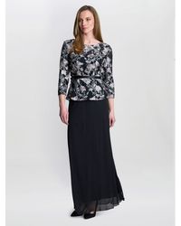 Gina Bacconi - Brandy Embroidered Blouse With Tie Belt - Lyst