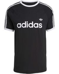 adidas Originals - 3S Ringer Cotton Slim-Fit T-Shirt - Lyst