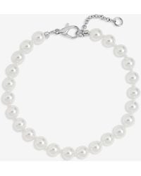 Jon Richard - Plated 6Mm Knotted Pearl Bracelet - Lyst