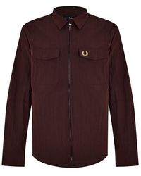 Fred Perry - F Perry Nylon Overshirt - Lyst