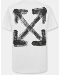 Off-White c/o Virgil Abloh - Spray Arrow Arrow Logo Print T-Shirt - Lyst