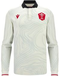MACRON - Wales Rugby Away Long Sleeve Shirt 2025 2026 Adults - Lyst