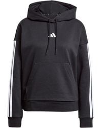 adidas - Essentials 3-Stripes Fleece Hoodie - Lyst