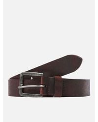 Jack & Jones - Victor Leather Belt - Lyst