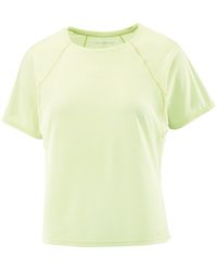Salomon - Shakeout Air Cropped Running Tee - Lyst