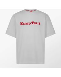 KENZO - Tiger Embroidered T-Shirt - Lyst