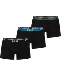 BOSS - Bodywear 3 Pack Boxer Briefs With Logo Detail - Lyst