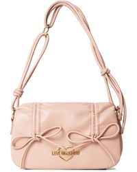 Love Moschino - Softy Bow Faux Leather Shoulder Bag - Lyst