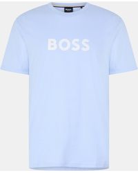 BOSS - Bodywear Short Sleeve T-Shirt With Logo Print Detail - Lyst