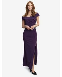 Gina Bacconi - Suzanne Portrait Collar Long Dress - Lyst