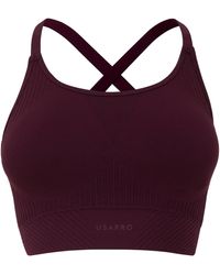 Usa Pro - Seamless Adjustable Sports Bra - Lyst