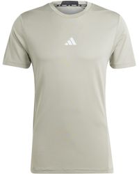 adidas - Short Sleeve Performance Gym Top - Lyst