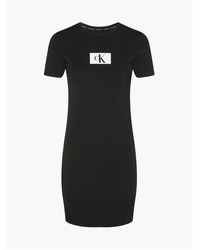 Calvin Klein - Short Sleeve Night Dress - Lyst
