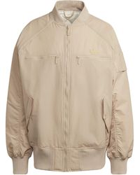 adidas Originals - Long Sleeve Zip Bomber Jacket - Lyst