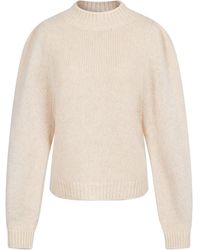 Raey - Puffed Sleeve Knitted Jumper - Lyst