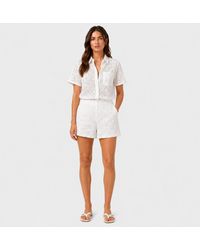 I Saw It First - Woven Broderie Shorts - Lyst