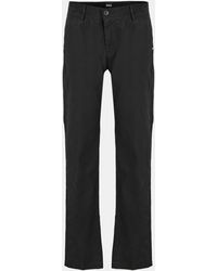 BOSS - Straight Leg Trousers - Lyst