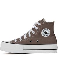 Converse - All Star Platform High Top Trainers - Lyst