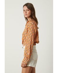 Velvet By Graham & Spencer - Geo Regular Fit T-Shirt - Lyst