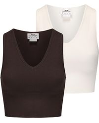 Slazenger 1881 - 2Pk Croptank - Lyst