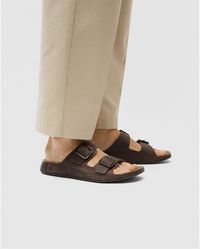 Ecco - Flat Sandals - Lyst