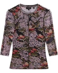 Ted Baker - Mesh Print Top - Lyst