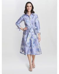 Gina Bacconi - Lauren Jacquard Shirt Dress - Lyst