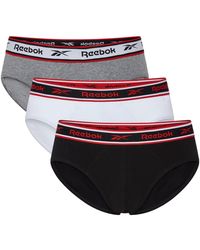 Reebok - 3 Pack Cotton Briefs - Lyst