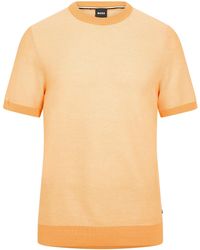 BOSS - Tantino Knitted T-Shirt - Lyst
